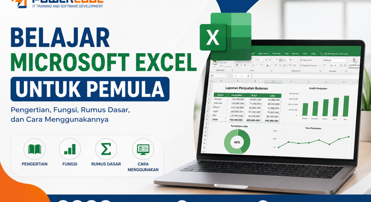 Belajar Microsoft Excel untuk Pemula Pengertian, Fungsi, Rumus Dasar, dan Cara Menggunakannya