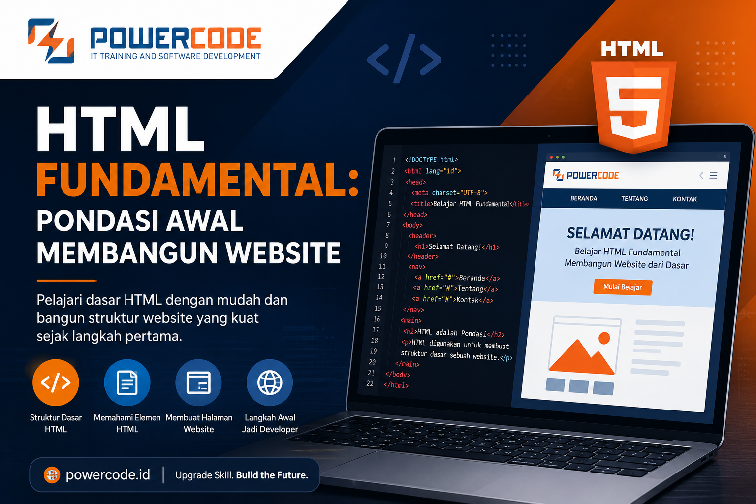 HTML Fundamental Pondasi Awal Membangun Website