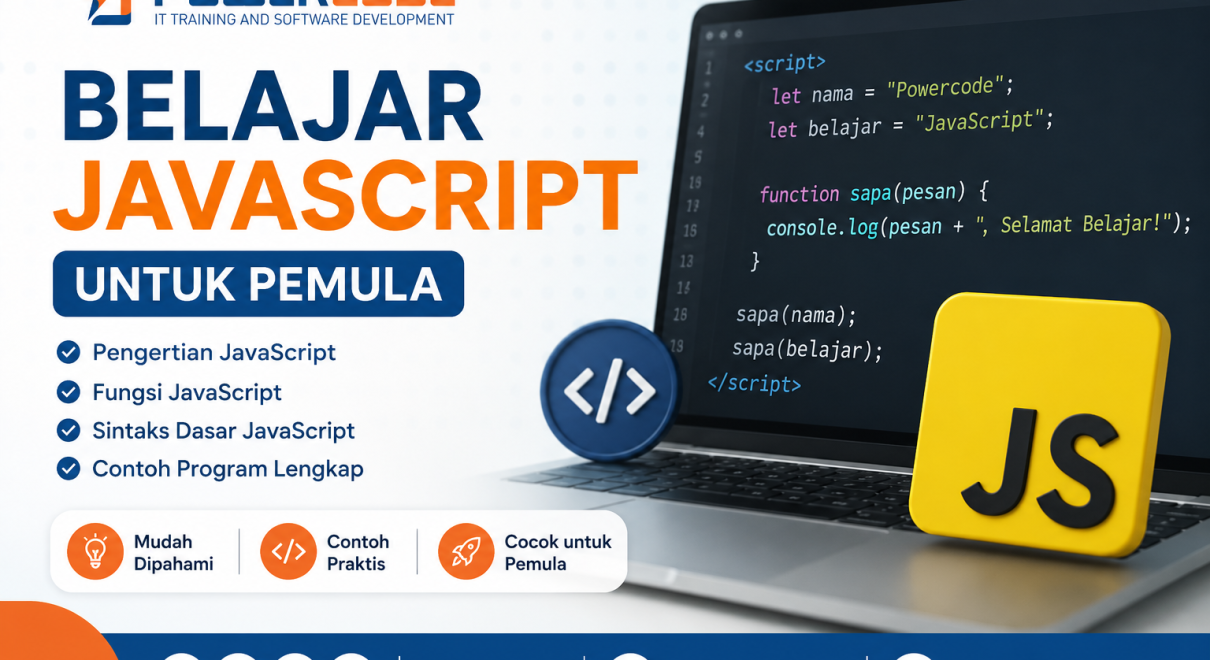 Belajar JavaScript untuk Pemula Pengertian, Fungsi, Sintaks Dasar, dan Contoh Program Lengkap