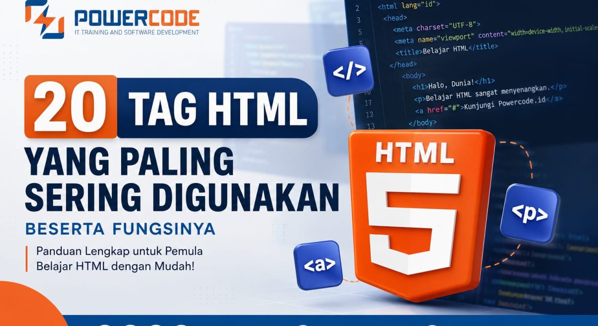 20 Tag HTML yang Paling Sering Digunakan Beserta Fungsinya