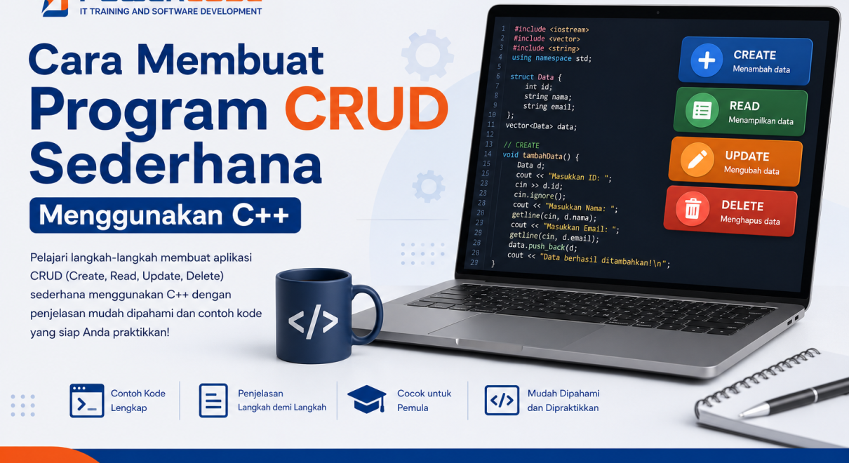 Cara Membuat Program CRUD Sederhana Menggunakan C++