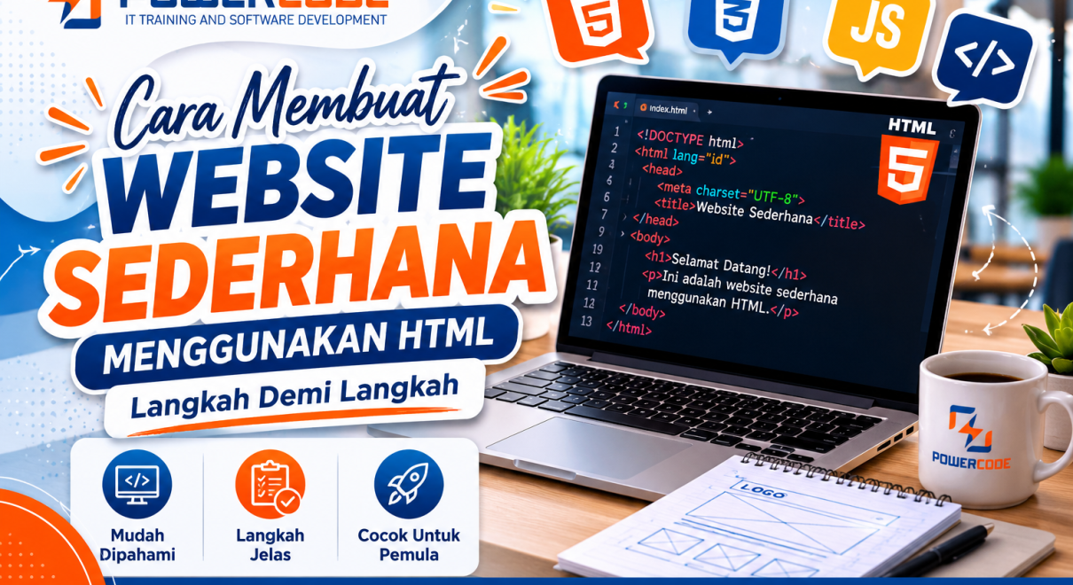 Cara Membuat Website Sederhana Menggunakan HTML Langkah demi Langkah