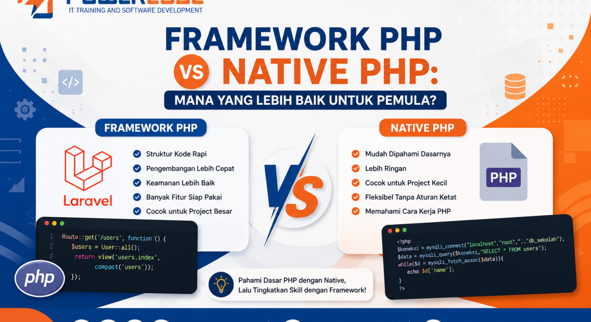 Framework PHP vs Native PHP Mana yang Lebih Baik untuk Pemula