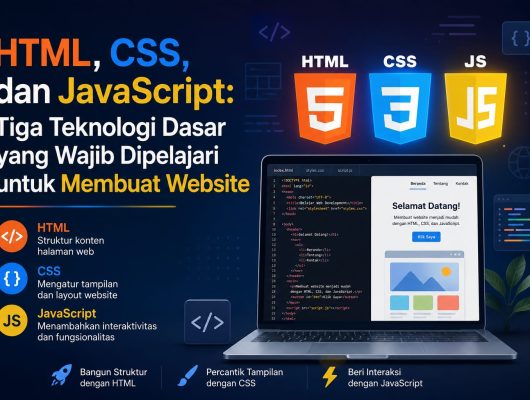 HTML CSS dan JavaScript Tiga Teknologi Dasar untuk Membuat Website