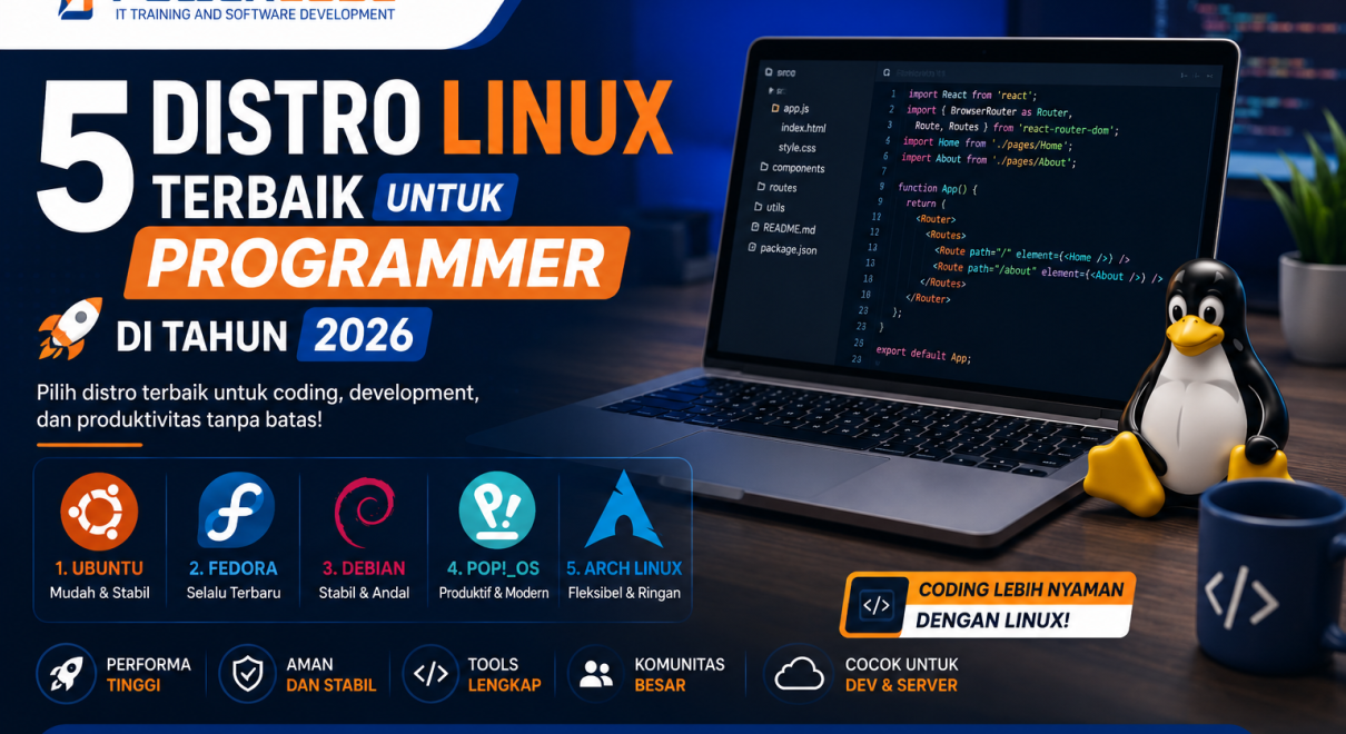 5 Distro Linux Terbaik untuk Programmer di Tahun 2026