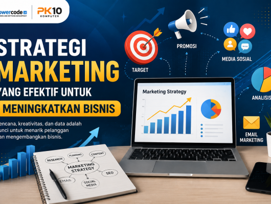 Ilustrasi strategi marketing untuk meningkatkan bisnis di era digital
