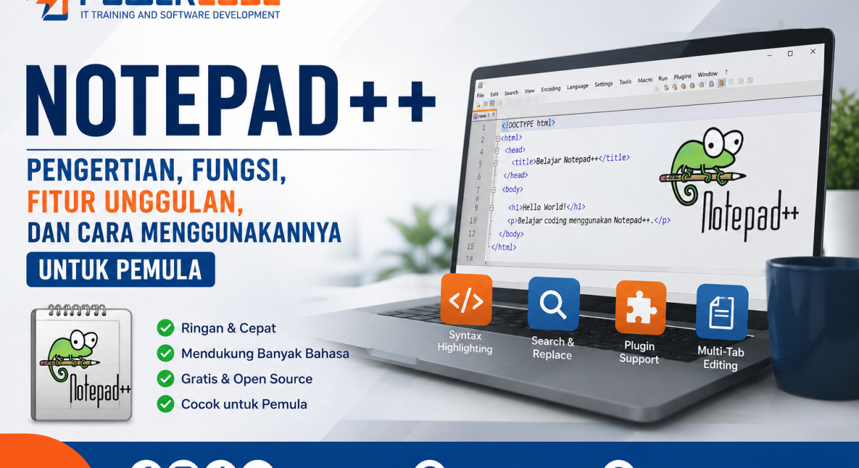 Notepad++ Pengertian, Fungsi, Fitur Unggulan, dan Cara Menggunakannya untuk Pemula