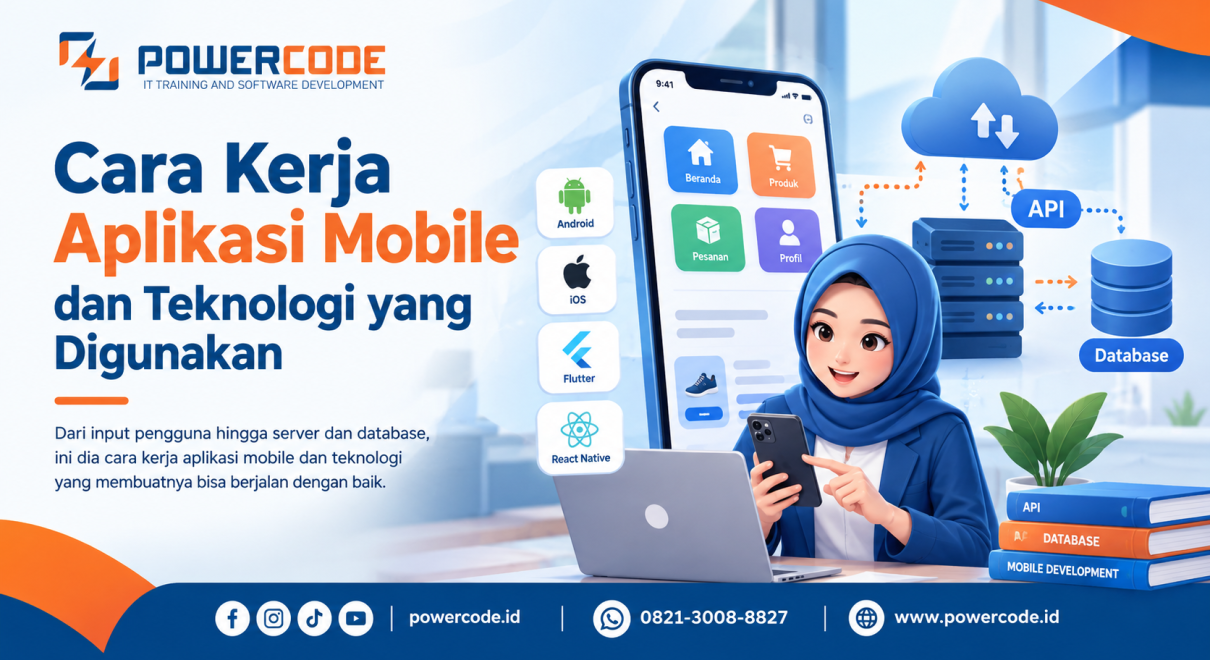 Cara Kerja Aplikasi Mobile dan Teknologi yang Digunakan