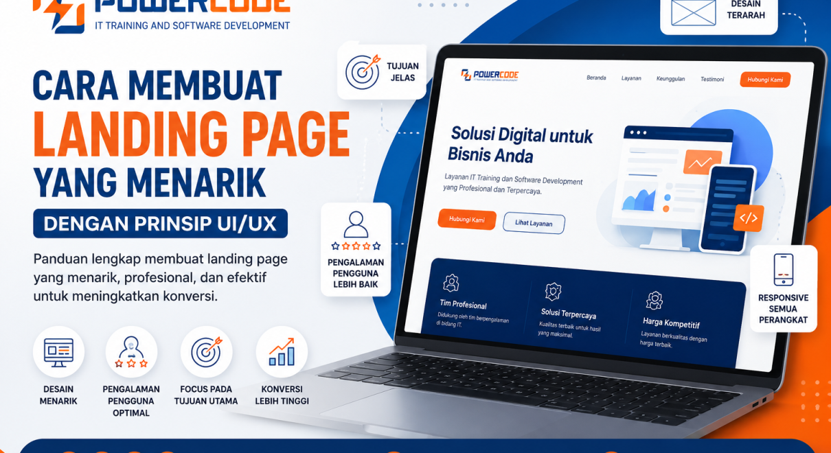 Cara Membuat Landing Page yang Menarik dengan Prinsip UIUX