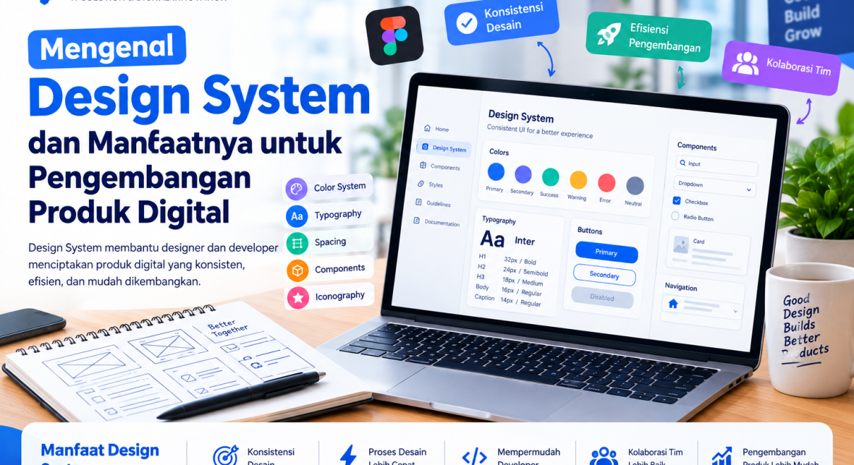 Design System untuk pengembangan website dan produk digital