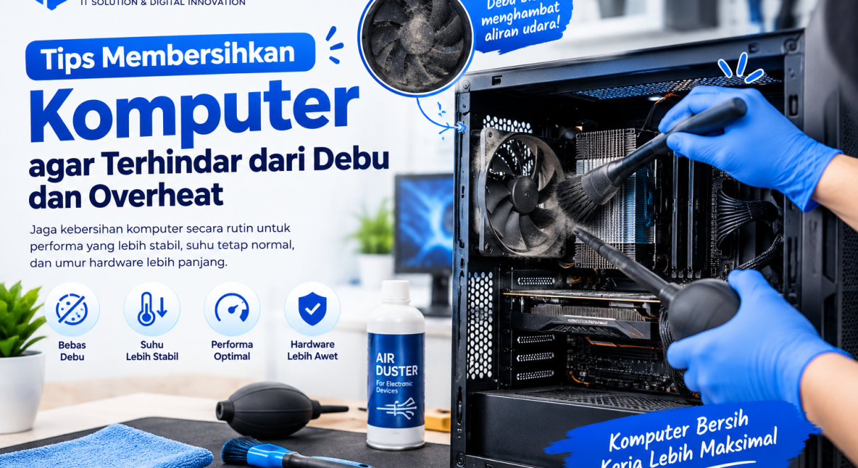 Tips membersihkan komputer dari debu untuk mencegah overheat