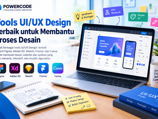 Tools UI/UX Design terbaik untuk proses desain website dan aplikasi