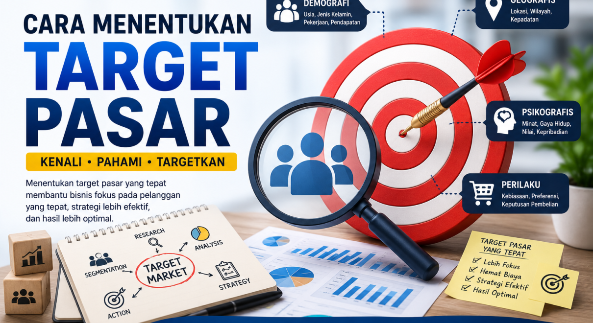 Ilustrasi cara menentukan target pasar yang tepat untuk bisnis