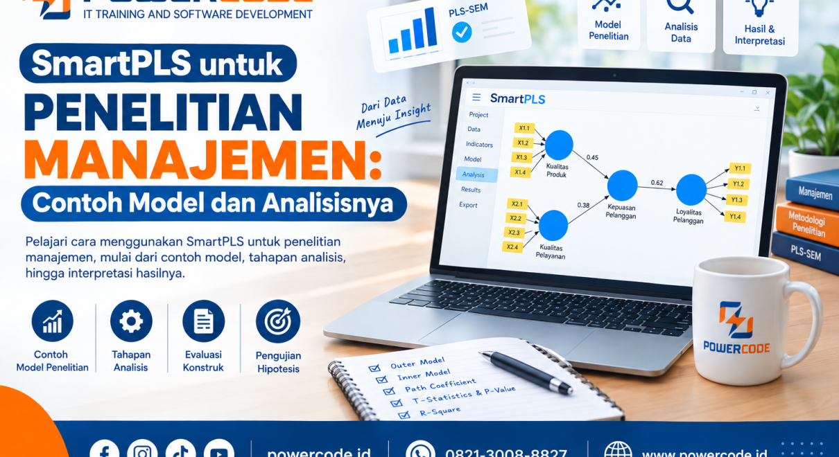 SmartPLS untuk Penelitian Manajemen Contoh Model dan Analisisnya