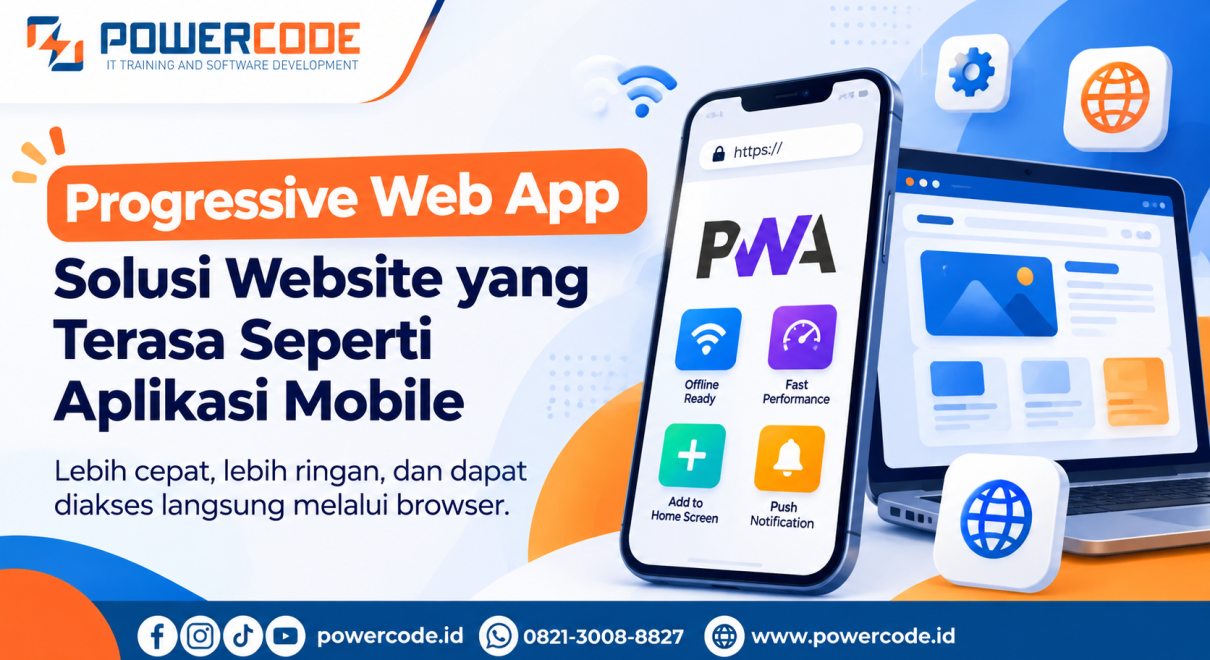 Progressive Web App (PWA) solusi website seperti aplikasi mobile